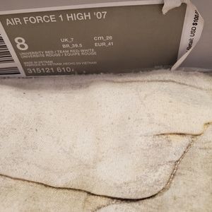 Worn Air Force 1 High 07
